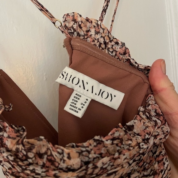 Shona Joy Cynthia Ruched Frill Maxi Sleeveless Dress - Picture 7 of 7